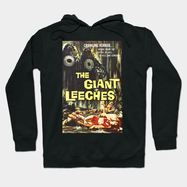 The Giant Leeches - Horror B-Movie Retro Hoodie by spiralrewind